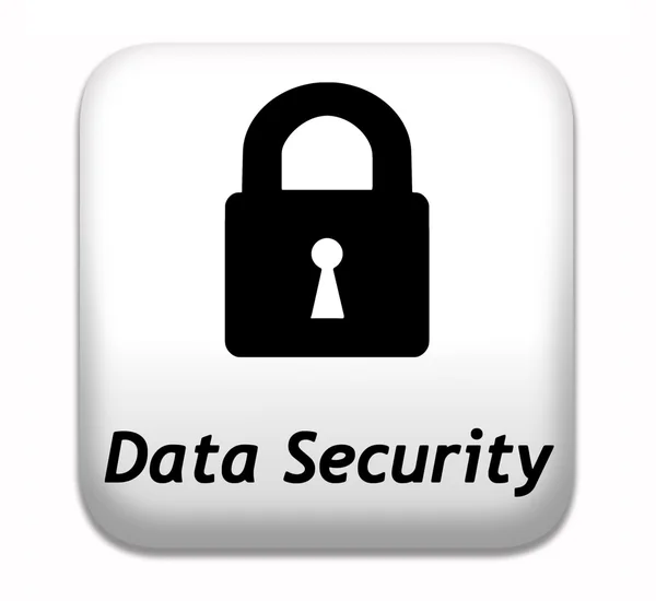 Data security button — Stock Photo, Image