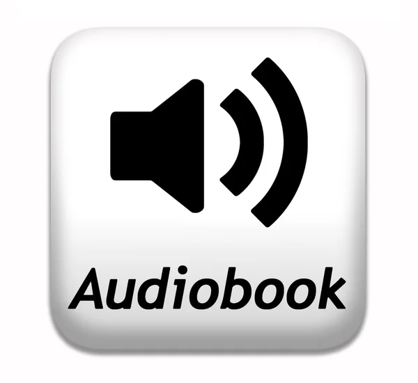 Кнопка Audiobook — стоковое фото