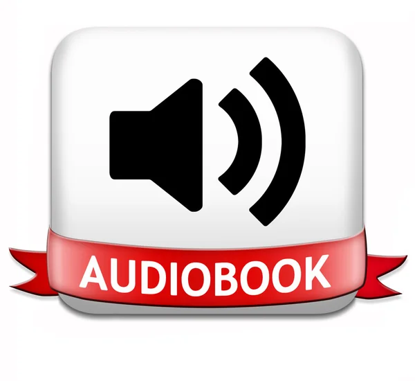 Audiobook button — Stock Photo, Image