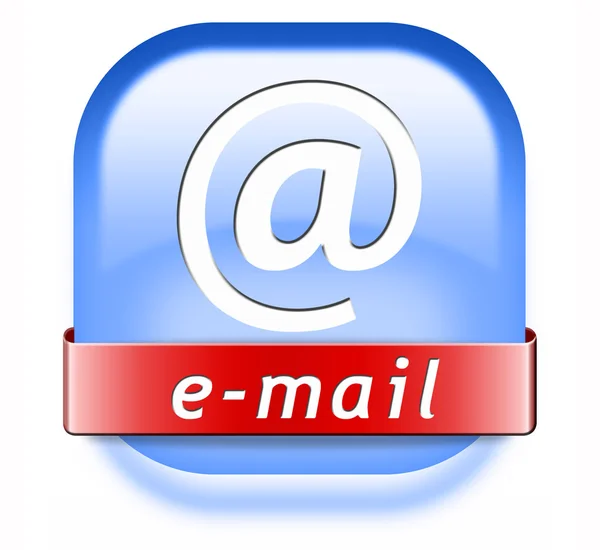 Tlačítko e-mail — Stock fotografie
