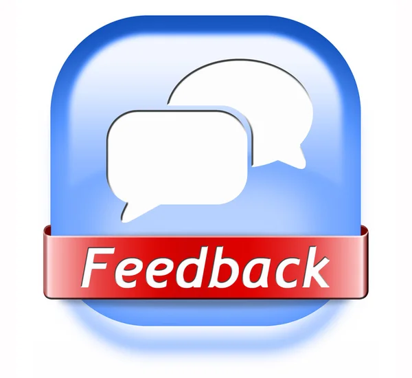 Botão de feedback — Fotografia de Stock