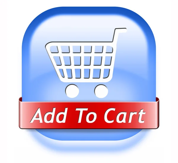 Add to shopping cart — Stock Photo, Image