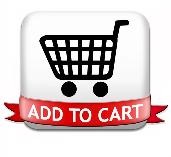 Add to shopping cart — Stock Photo, Image