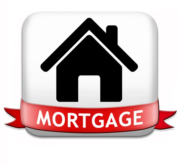 Mortgage button — Stock Photo, Image