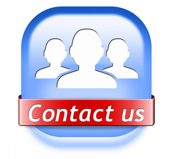 Contact us button — Stock Photo, Image