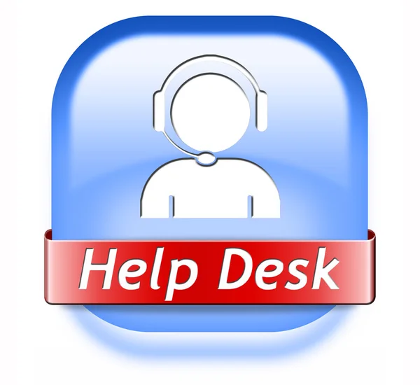 Help desk button — Stock Photo, Image