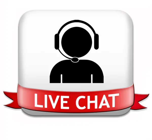 Live-Chat-Taste — Stockfoto