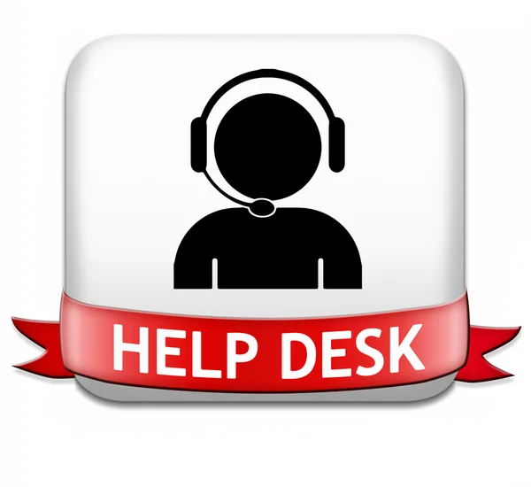 Help desk button — Stock Photo, Image