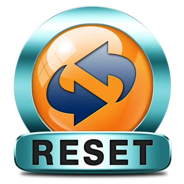 Reset icon — Stock Photo, Image