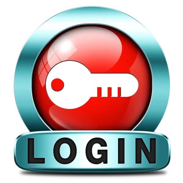 Ícone de login — Fotografia de Stock