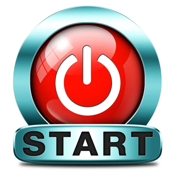 Start, knop — Stockfoto