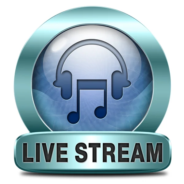 Live stream music — Stock Photo, Image