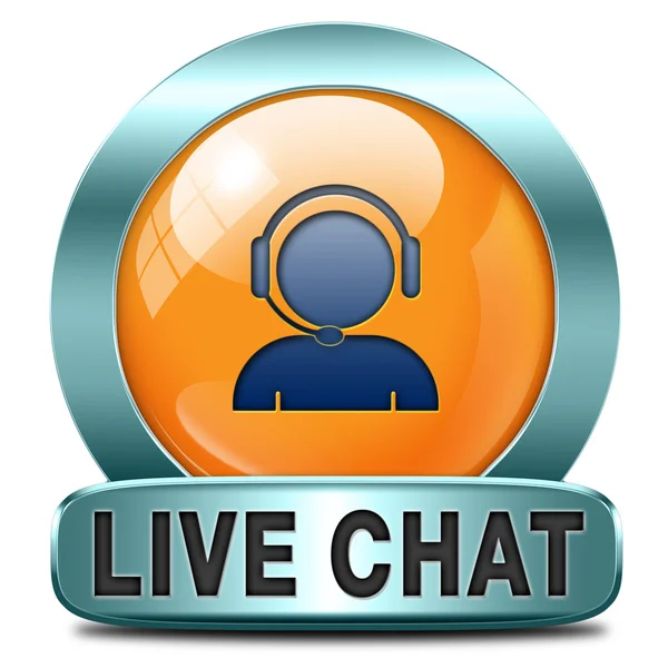 Chat ao vivo — Fotografia de Stock