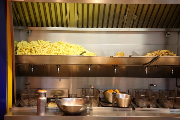 kızarmış patates stand.