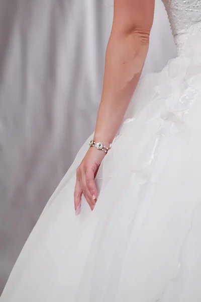 Woman in wedding gown. Stock Picture