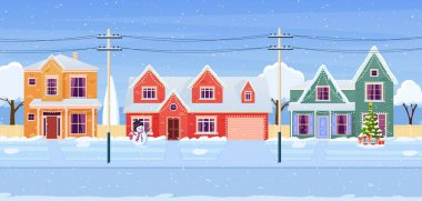 Noel süslemeli konutlar