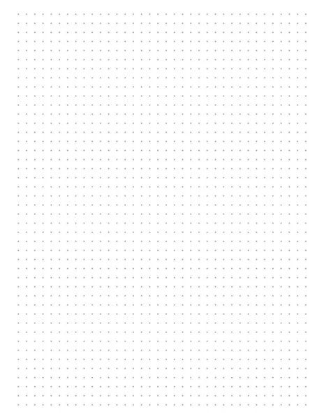Papier quadrillé. Grille pointillée sur fond blanc. — Image vectorielle