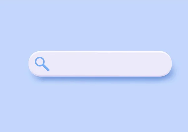 3D search bar. — Stock Vector