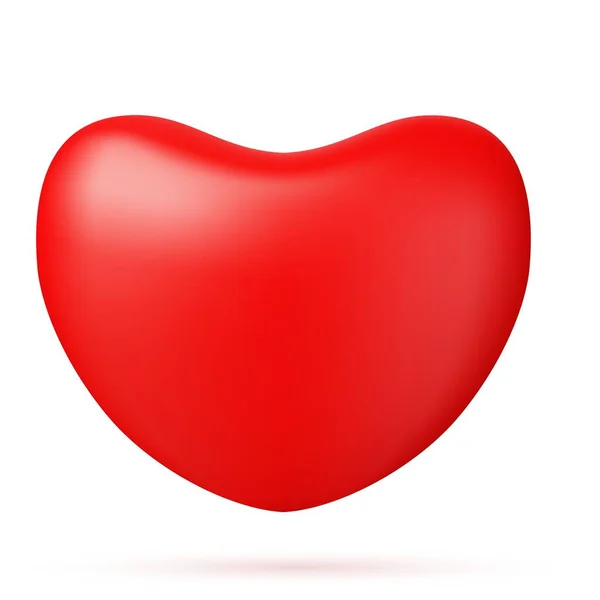 Brillante corazón 3d. — Vector de stock