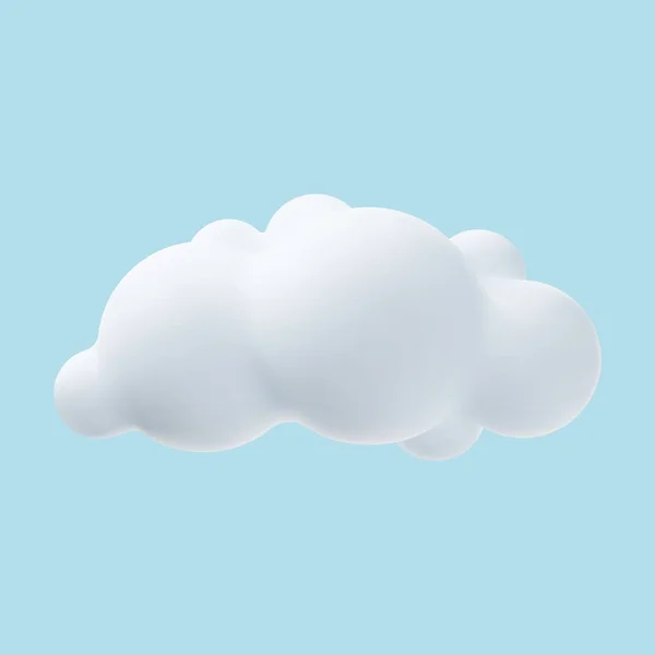3D ρεαλιστικά απλά σύννεφα — Διανυσματικό Αρχείο