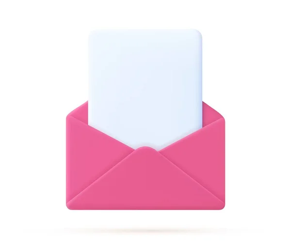 Enveloppe avec icône de documents papier. — Image vectorielle