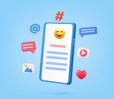 3D Çevrimiçi Sosyal Medya