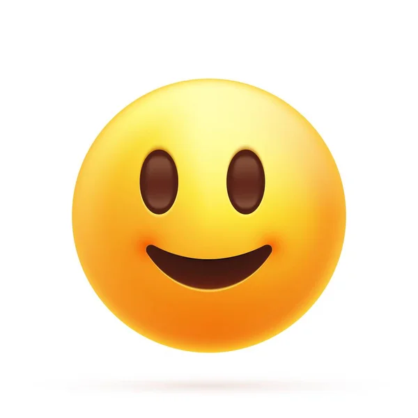 Gülümseyen emoji simgesi — Stok Vektör