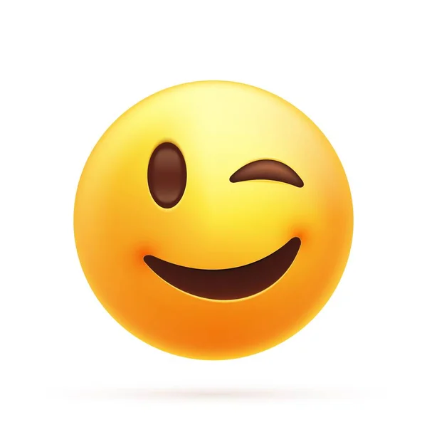 Smiling emoji icon — Stock Vector