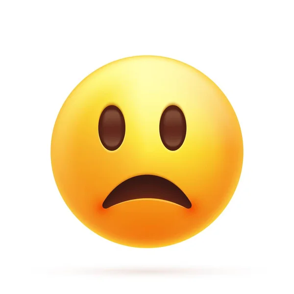 Szomorú emoji ikon. — Stock Vector