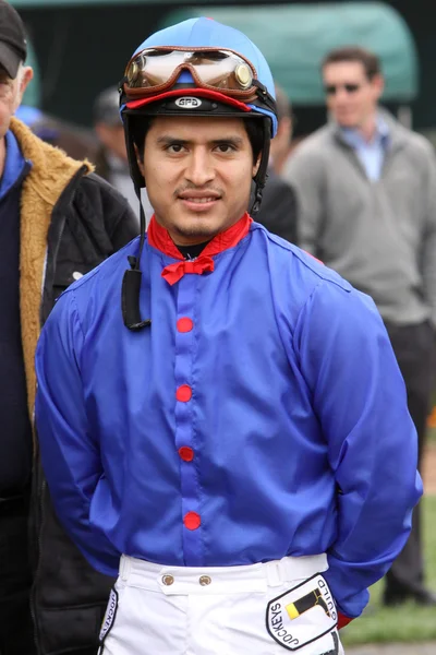 Thoroughbred Jockey Mario Gutierrez — Stock Photo, Image