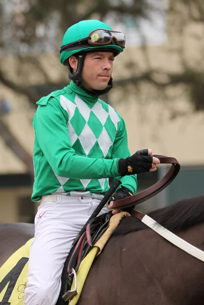 Thoroughbred Jockey Tyler Baze — Stock Photo, Image