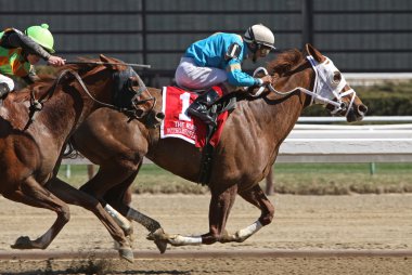 Withgreatpleasure Wins The Ruffian Stakes clipart