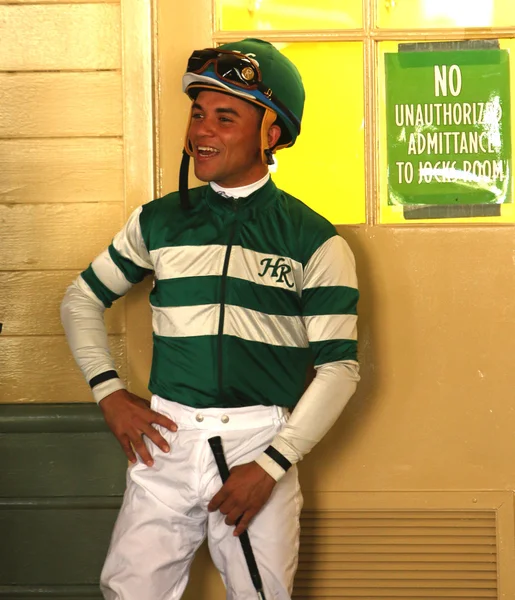 Thoroughbred Jockey Joel Rosario — Stock Photo, Image