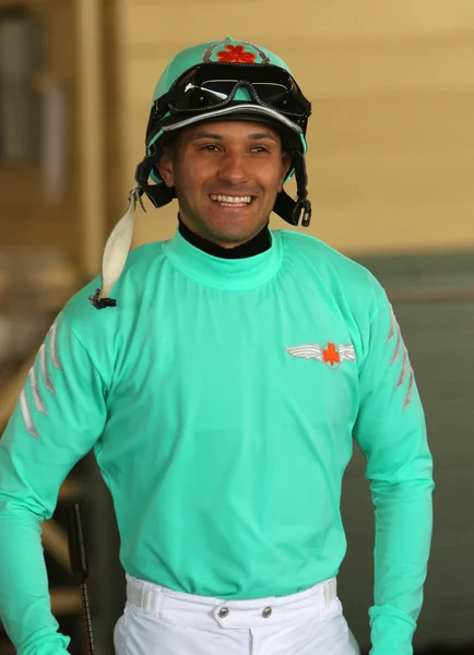 Thoroughbred Jockey Orlando Mojica — Stock Photo, Image