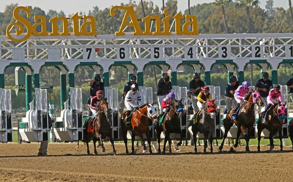 Santa Anita Park Gate Break - Stock Image - Everypixel