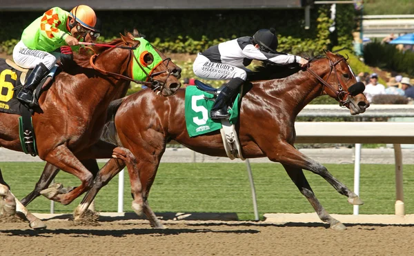 Ganando su primera carrera — Foto de Stock