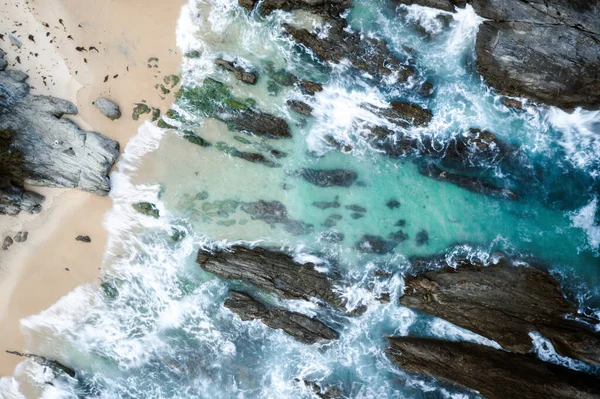 Mnoho Skalnatých Pláží Kolem Pobřeží Narooma — Stock fotografie