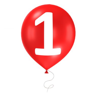 3d balon izole