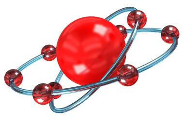 beyaz zemin üzerinde oksijen yapısı