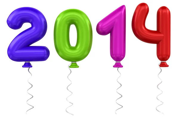2014 balloons — Stock Photo, Image