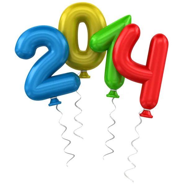 2014 balloons — Stock Photo, Image