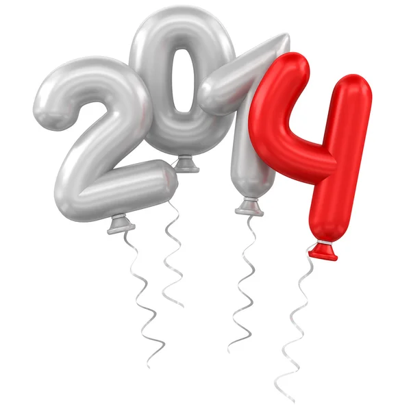 2014 balloons — Stock Photo, Image