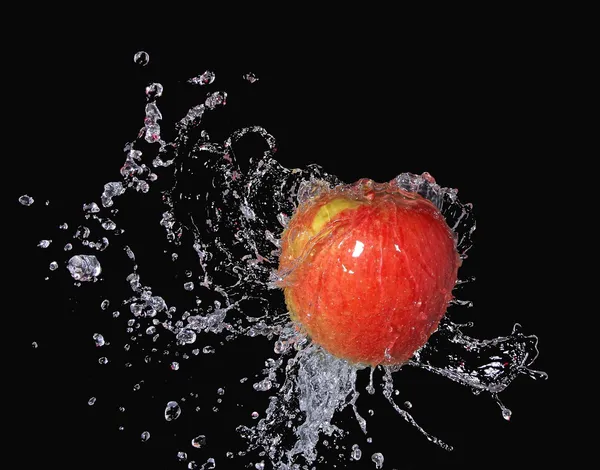 Apples-Splash — Stock Photo, Image