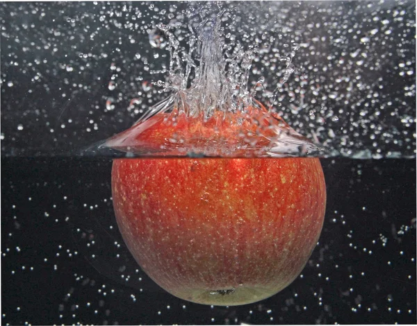 Apples-Splash — Stock Photo, Image