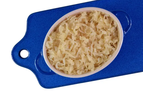 Arroz Cozido Com Colher Garfo Isolado Sobre Fundo Branco — Fotografia de Stock