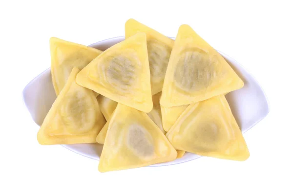 Delicious Sweet Dumplings Plate White Background — 图库照片