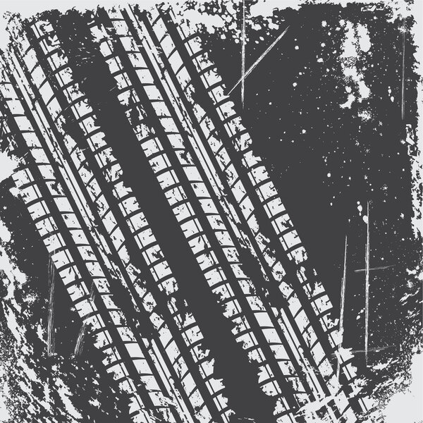 Tire track background