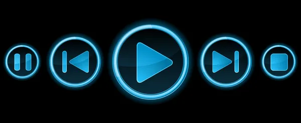 Reproductor multimedia — Vector de stock