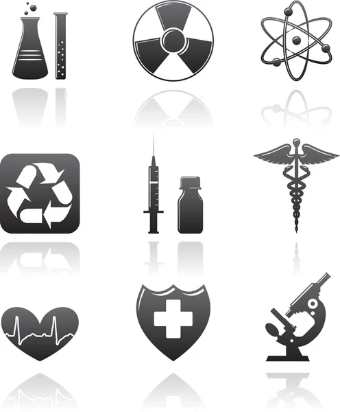 Iconos de medicina — Vector de stock