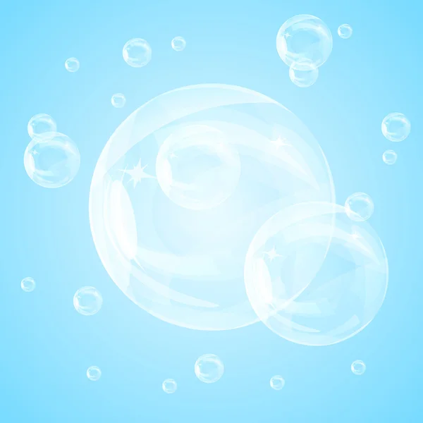 Bubbles blue — Stock Vector